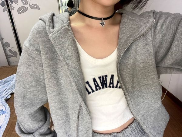 1修腰巫师帽斜拉链套装卫衣