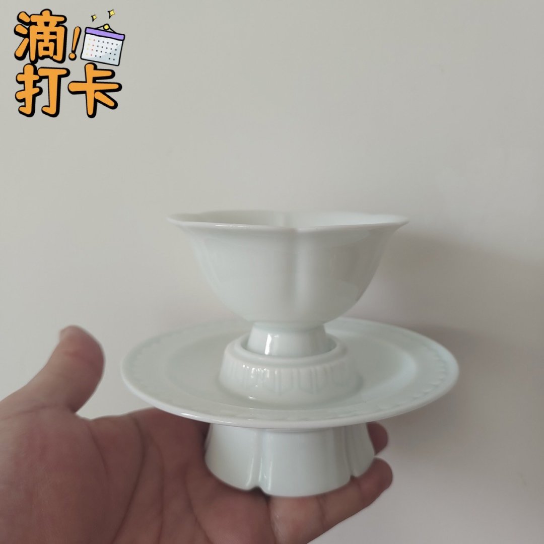 宋代点茶器，湖田窑影青瓷杯盏开箱体验_什么值得买