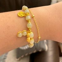老公送我的沫兰（MOLADY）银和田玉手链