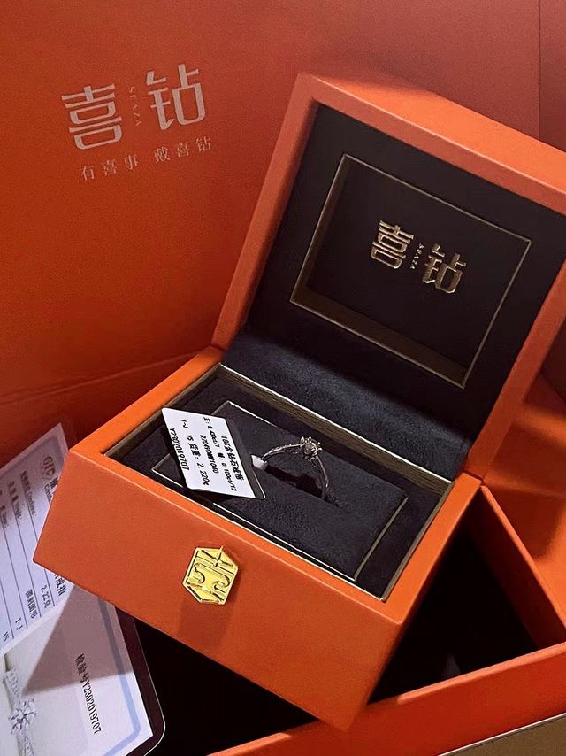 结婚的时候当然少不了钻戒啦！