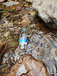 夏天喝水前，放小溪里冰一冰更好喝