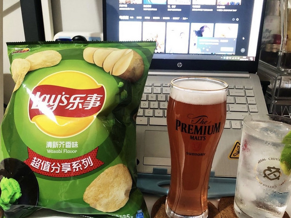 下酒小零食系列-乐事清新芥香味薯片