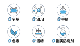 温和洁面，不含香精、色素、防腐剂的洗面奶