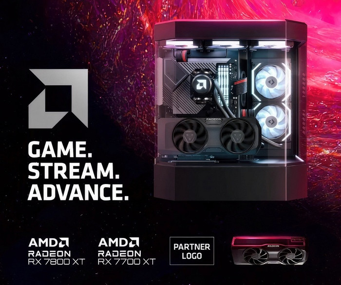 预热丨外观公开：AMD 确认要发 RX 7800 XT/7700 XT 两款新卡