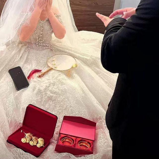 终于和最爱的人走进了婚姻的殿堂