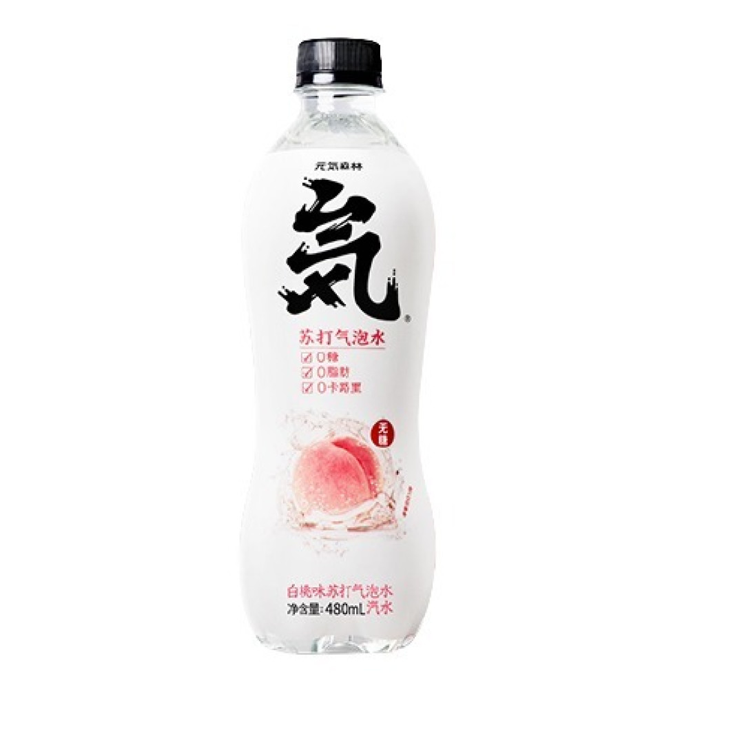夏天神饮,元气森林无糖白桃味气泡水