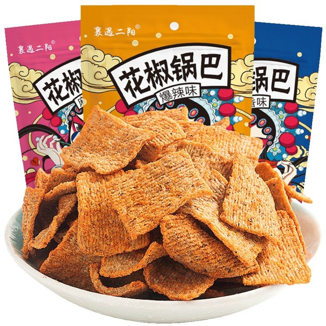 襄遇二阳花椒锅巴108g*3口味组合，给你的味蕾带来的美妙享受