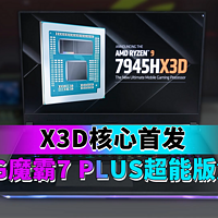 AMD X3D移动芯片首发 ! 游戏性能对比测试