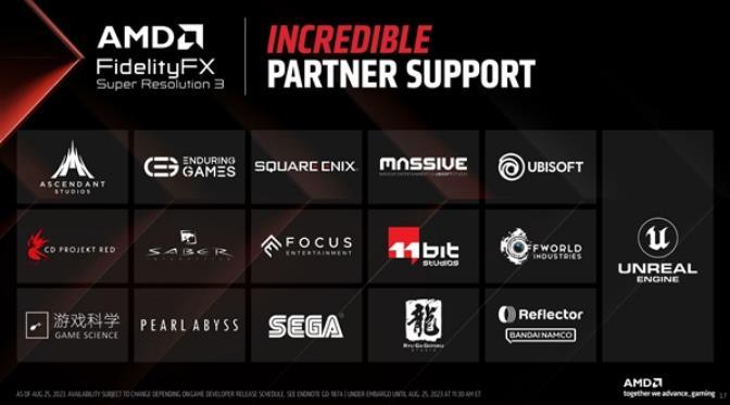 AMD 发布 FSR 3 新一代超分技术，平滑运动帧、原生抗锯齿模式，虚幻引擎原生支持FSR 3