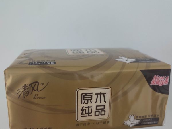 整了一箱这个清风原木金装的抽纸