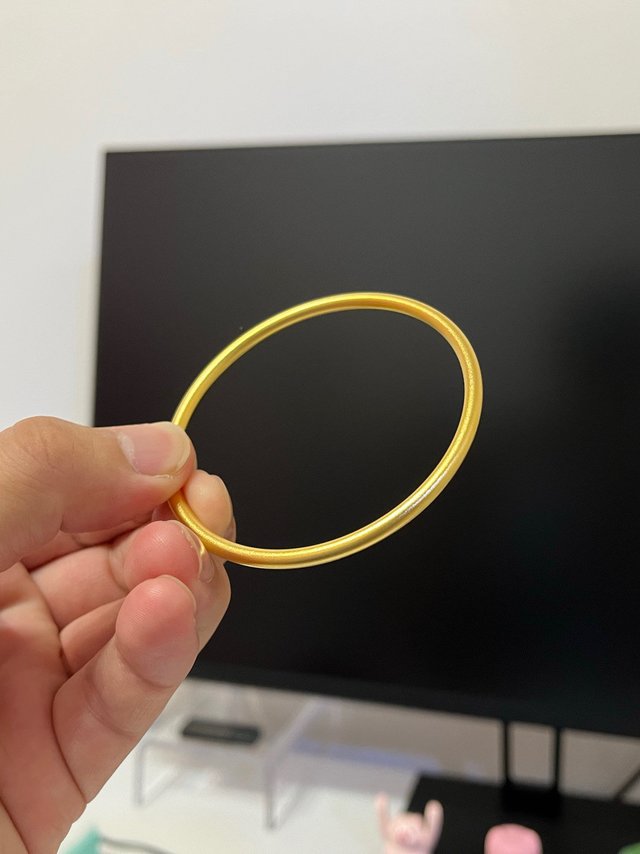 480一克入手的克徕帝黄金手镯！实心有点细