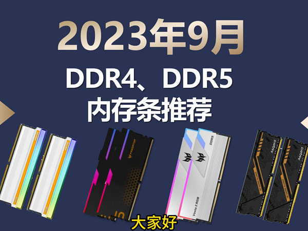 2023年9月DDR4、DDR5内存条推荐