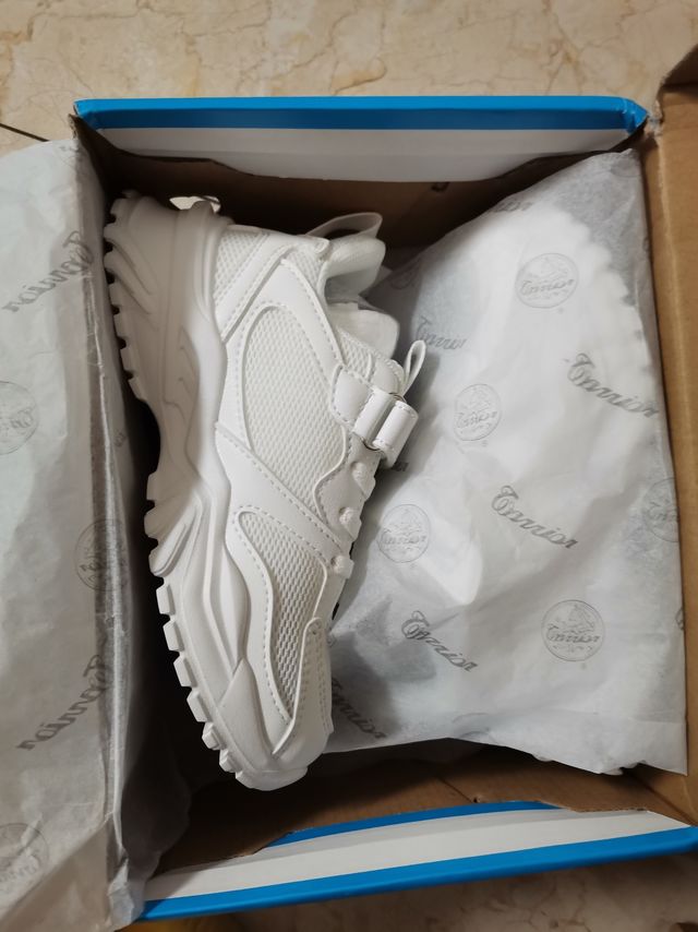 回力儿童小白鞋