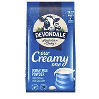 德运（Devondale）澳大利亚原装进口高钙全脂成人奶粉1kg袋装