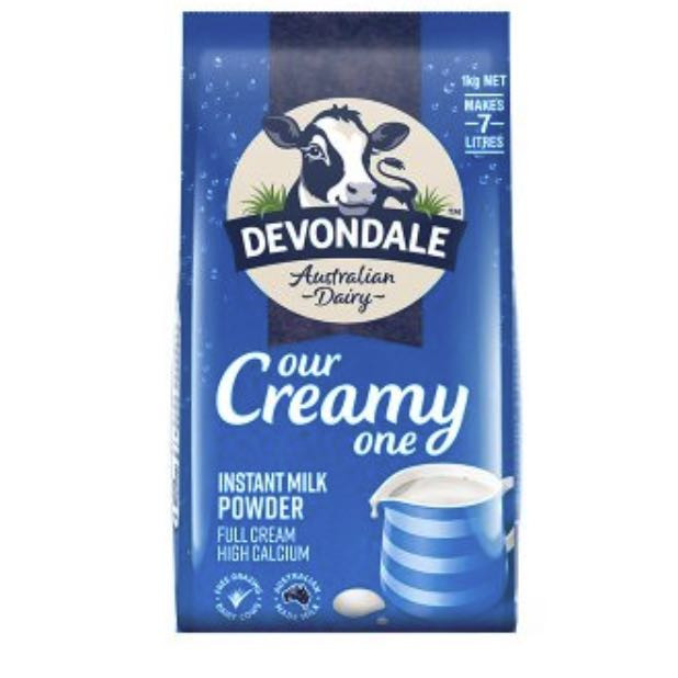 分享德运（Devondale）澳大利亚原装进口 高钙全脂成人奶粉 1kg袋装德运（Devondale）澳大利亚原装进口