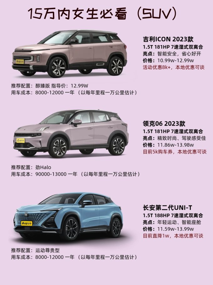领克紧凑型车
