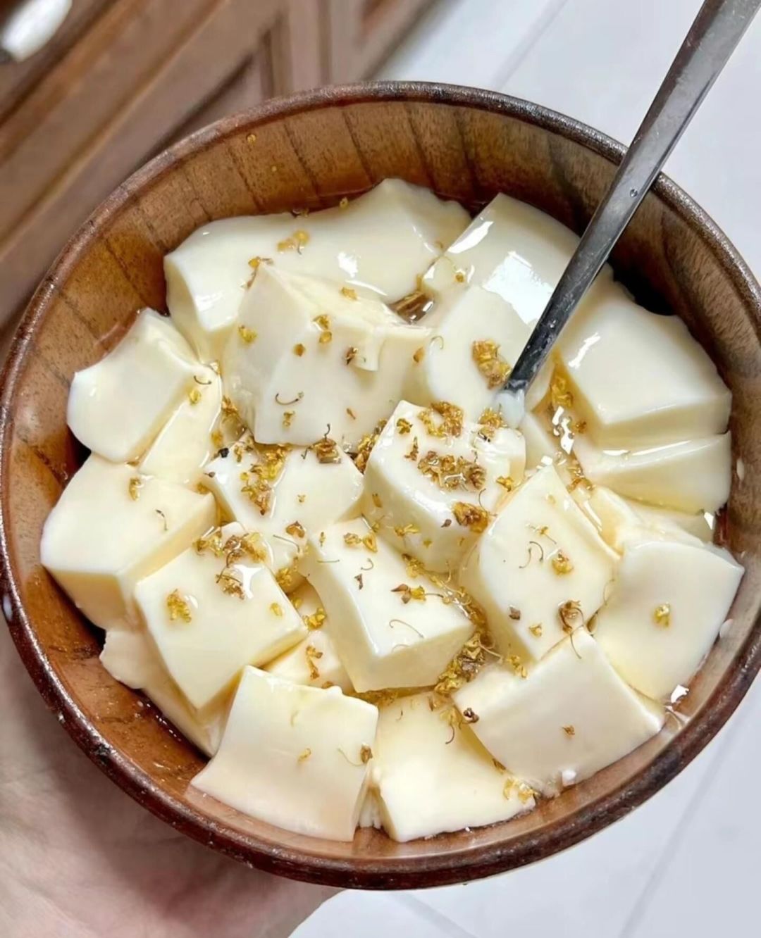 自制桂花奶豆腐!