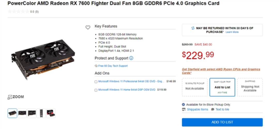 价格战打响！RX7600 降至1700元，RTX 4060 迎头赶上