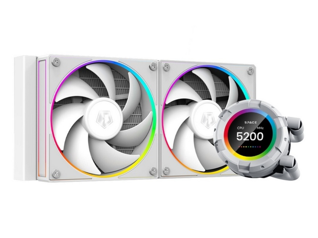 带屏显:ID-COOLING 发布 SPACE LCD 系列高端水冷散热器