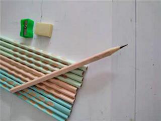 得力小学生无毒洞洞铅笔一年级幼儿园粗杆专