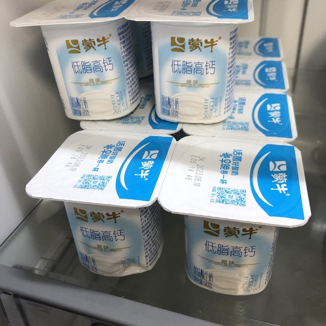 冰箱里的囤货蒙牛酸奶