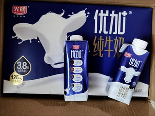 光明 优加梦幻盖纯牛奶250ml*10盒（3.8g乳