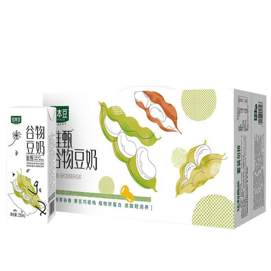 豆本豆谷物豆奶也是我平常比较喜欢喝的牛奶饮品