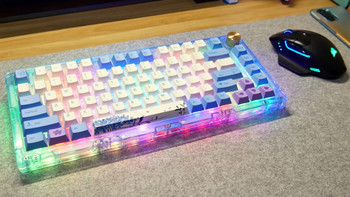 不一样的玩法——Miel M75 Blue Flurry蓝雪花三模机械键盘体验 