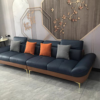 纳帕真皮沙发，品质与价格并重的现代简约三人位