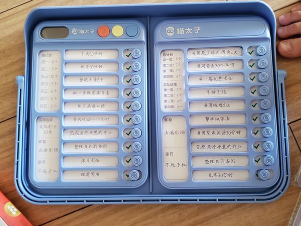 从小培养好习惯，三合一自律打卡器。