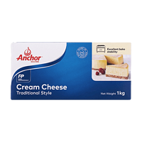 安佳（Anchor）新西兰奶油奶酪1kg干酪乳酪奶油芝士块家用巴斯克蛋糕烘焙原料