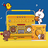 香港美心香滑奶黄LineFriends收音机盒造型卡通月饼LineFriends卡通月饼礼盒（4个）