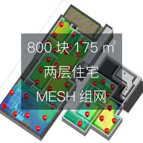 800块175㎡两层住宅MESH组网