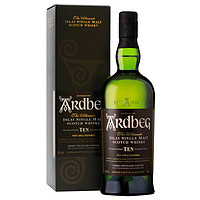 【自营】Ardbeg/雅柏阿贝10年单一麦芽威士忌700ml进口洋酒苏威