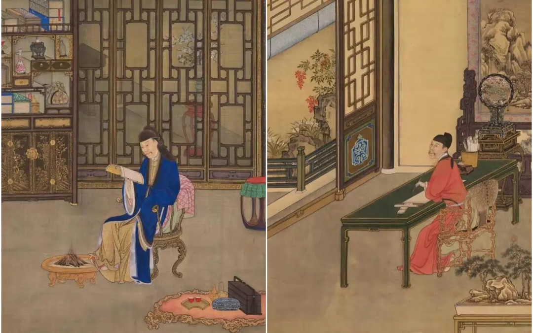 清代《雍正行乐图》（局部）©故宫博物院