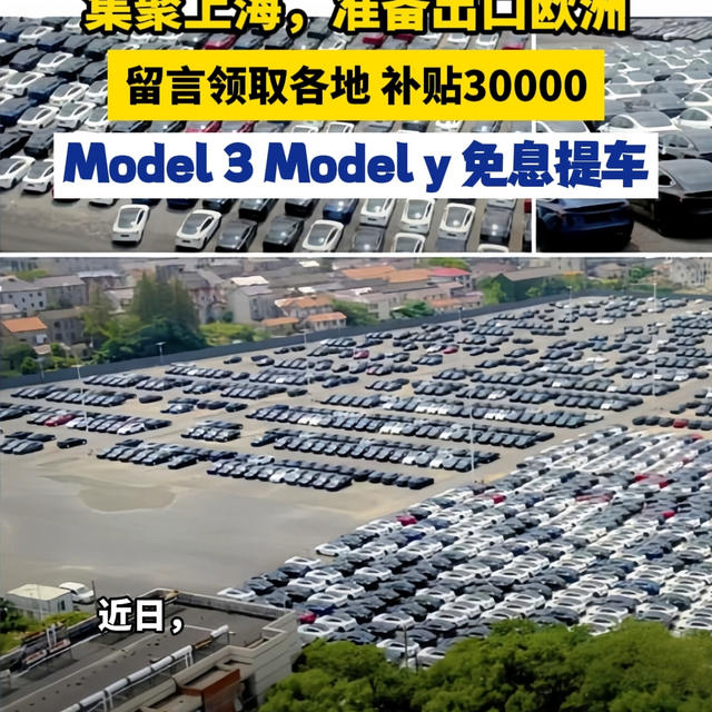 大量特斯拉model3准备出口欧洲