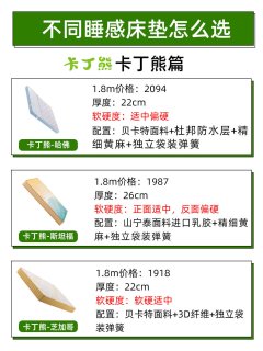 不同品牌床垫㊙️睡感怎么选❓看这篇🥳  