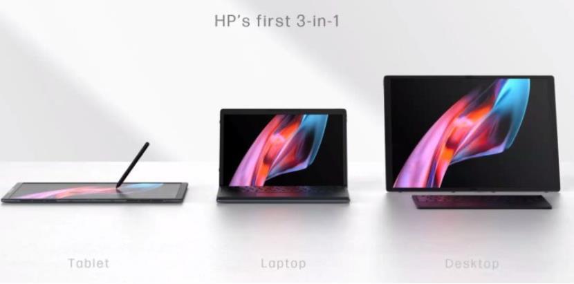 惠普发布 Spectre Fold 17英寸超大折叠平板，酷睿U系列处理器、大电池、折叠变12.3英寸笔记本