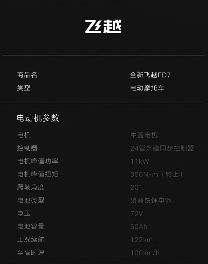 2023重庆摩博会：雅迪飞越 FD7 电动摩托车发布，2.18 万元