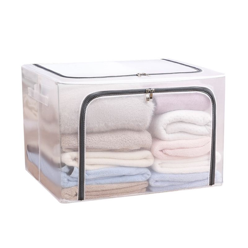 全透明PVC大容量衣服收纳箱：为你的衣物整理提供整洁空间