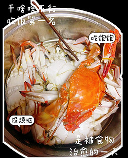 中秋团圆饭，吃大螃蟹。