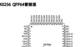 点阵液晶显示芯片-VK0256/B/C适用热能表液晶显示驱动等