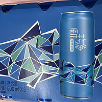 雪花啤酒新出的一款蓝色易拉罐的勇闯天涯概念啤酒