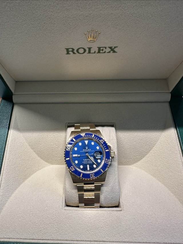 就喜欢那一抹蓝入手劳力士全金蓝