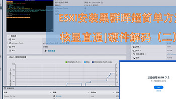 超简单|ESXI快速安装黑群晖——显卡直通|硬解视频 