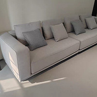 意式地平线直排布艺沙发：客厅别墅大平层的优雅选择