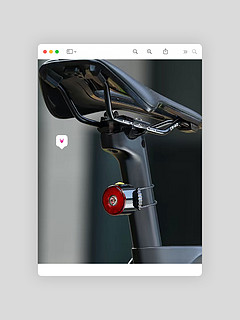 西骑者自行车尾灯，7种灯光模式，任意切换！