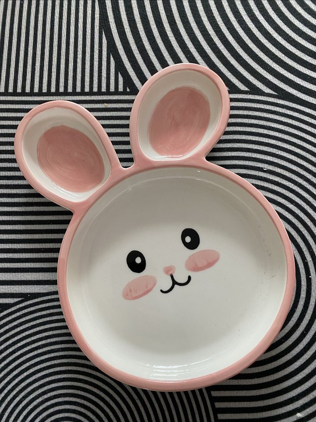 可爱的小兔子餐盘谁不喜欢呢？