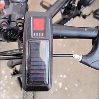 自行车灯前灯太阳能充电喇叭夜骑强光手电筒防雨山地车安全装备