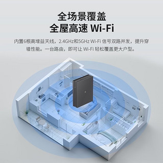 中兴WiFi6 AX5400千兆网速路由55折！